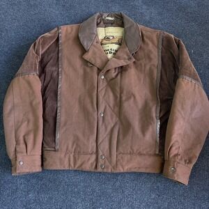 Vintage Members Only Jacket Mens Medium Brown Corduroy Bomber Italian Car Snap